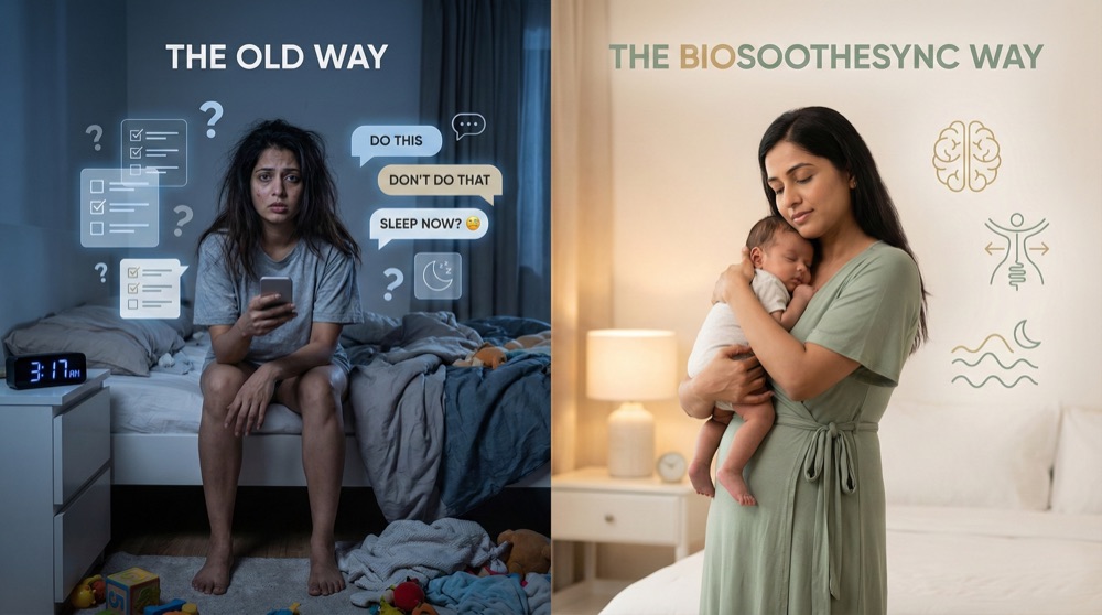 The old way versus the BioSootheSync way